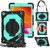Contrast Color Robot Shockproof Silicon + PC Protective Case with Holder & Shoulder Strap