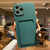 Imitation Liquid Silicone Straight Edge Shockproof Full Coverage Case with Card Slot