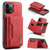 DG.MING M2 Series 3-Fold Multi Card Bag + Magnetic Back Cover Shockproof Case with Wallet & Holder Function
