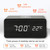 KD8801 5W Wooden Creative Wireless Charger LED Mirror Digital Display Sub-alarm Clock, Regular Style