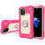 Shockproof Silicone + PC Protective Case with Dual-Ring Holder
