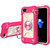 Shockproof Silicone + PC Protective Case with Dual-Ring Holder