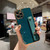 6D Pure Color Plating Protective Case with Wristband & Holder