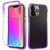 Shockproof High Transparency Two-color Gradual Change PC+TPU Candy Colors Protective Case