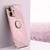 XINLI Straight 6D Plating Gold Edge TPU Shockproof Case with Ring Holder