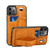 TPU + PU Leather Shockproof Protective Case with Card Slots and Hand Strap