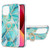 Electroplating Splicing Marble Pattern Dual-side IMD TPU Shockproof Case with Ring Holder