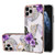 Electroplating Pattern IMD TPU Shockproof Case with Rhinestone Ring Holder