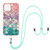 Electroplating Pattern IMD TPU Shockproof Case with Neck Lanyard