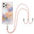 Electroplating Pattern IMD TPU Shockproof Case with Neck Lanyard