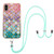 Electroplating Pattern IMD TPU Shockproof Case with Neck Lanyard