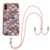 Electroplating Pattern IMD TPU Shockproof Case with Neck Lanyard