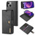 DG.MING Crazy Horse Texture Flip Detachable Magnetic Leather Case with Holder & Card Slots & Wallet