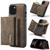 DG.MING M1 Series 3-Fold Multi Card Wallet + Magnetic Shockproof Case with Holder Function