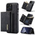 DG.MING M1 Series 3-Fold Multi Card Wallet + Magnetic Shockproof Case with Holder Function