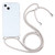 Four-corner Shockproof Transparent TPU Protective Case with Lanyard