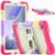 Shockproof Colorful Silica Gel + PC Protective Case with Holder & Shoulder Strap