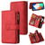 Skin Feel PU + TPU Horizontal Flip Leather Case with Holder & 15 Cards Slot & Wallet & Zipper Pocket & Lanyard