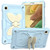 Beige PC + Silicone Anti-drop Protective Case with Butterfly Shape Holder & Pen Slot