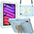 Beige PC + Silicone Anti-drop Protective Case with Butterfly Shape Holder & Pen Slot