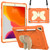 Beige PC + Silicone Anti-drop Protective Case with Butterfly Shape Holder & Pen Slot