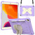 Beige PC + Silicone Anti-drop Protective Case with Butterfly Shape Holder & Pen Slot