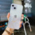 Hollow Marble Pattern TPU Precise Hole Protective Case with Neck Strap Rope