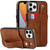Crazy Horse Texture Shockproof TPU + PU Leather Case with Card Slot & Wrist Strap Holder
