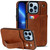 Crazy Horse Texture Shockproof TPU + PU Leather Case with Card Slot & Wrist Strap Holder