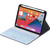 HY006D Round Keys Detachable Bluetooth Keyboard Leather Case with Colorful Backlight & Holder for iPad mini 6