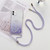 Gradient Glitter Powder Epoxy TPU Thickened Acrylic Shockproof Case with Round Neck Lanyard