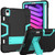 Contrast Color Robot Shockproof Silicone + PC Protective Case with Holder & Pen Slot