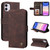 Skin Feel Life Tree Metal Button Horizontal Flip Leather Case with Holder & Card Slot & Wallet & Photo Frame & Strap