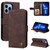 Skin Feel Life Tree Metal Button Horizontal Flip Leather Case with Holder & Card Slot & Wallet & Photo Frame & Strap