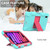 Two-Color Robot Shockproof Silicone + PC Protective Case with Holder & Pen Slot