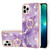 Electroplating Marble Pattern IMD TPU Shockproof Case with Ring Holder
