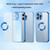 9D Electroplated Edge Metal Ring Clear PC + TPU Shockproof Case