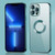 9D Electroplated Edge Metal Ring Clear PC + TPU Shockproof Case