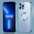 9D Electroplated Edge Metal Ring Clear PC + TPU Shockproof Case