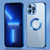 9D Electroplated Edge Metal Ring Clear PC + TPU Shockproof Case