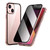 Anti-peeping Magnetic Metal Frame Double-sided Tempered Glass Phone Case
