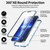 HD Magnetic Metal Frame Double-sided Tempered Glass Phone Case