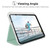 Pure Color Dual-Folding Horizontal Flip Leather Tablet Case with Holder & Sleep / Wake-up Function
