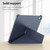 Double-sided Matte Translucent PC Deformation Tablet Leather Case with Holder & Sleep / Wake-up Function