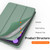 Double-sided Matte TPU Tablet Leather Case with 3-folding Holder & Sleep / Wake-up Function