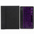 H-102S Monochrome Backlight Bluetooth Keyboard Leather Case with Rear Three-fold Holder