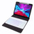 H-102S3 Tri-color Backlight Bluetooth Keyboard Leather Case with Rear Three-fold Holder