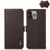 KHAZNEH Side-Magnetic Litchi Genuine Leather RFID Case