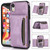 Three-fold Leather Phone Case with Card Slot & Wallet & Holder