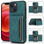 Three-fold Leather Phone Case with Card Slot & Wallet & Holder